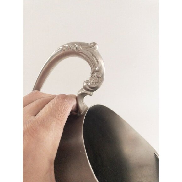 Vintage F.B. Rogers Silver-Plated Water Pitcher With Ornate Handle 8" Tall - Picture 8 of 11